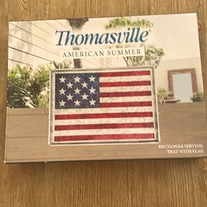 Thomasville American Summer Rectangular Serving Tray with Flag